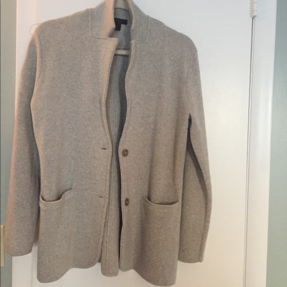 Jcrew open front sweater blazer